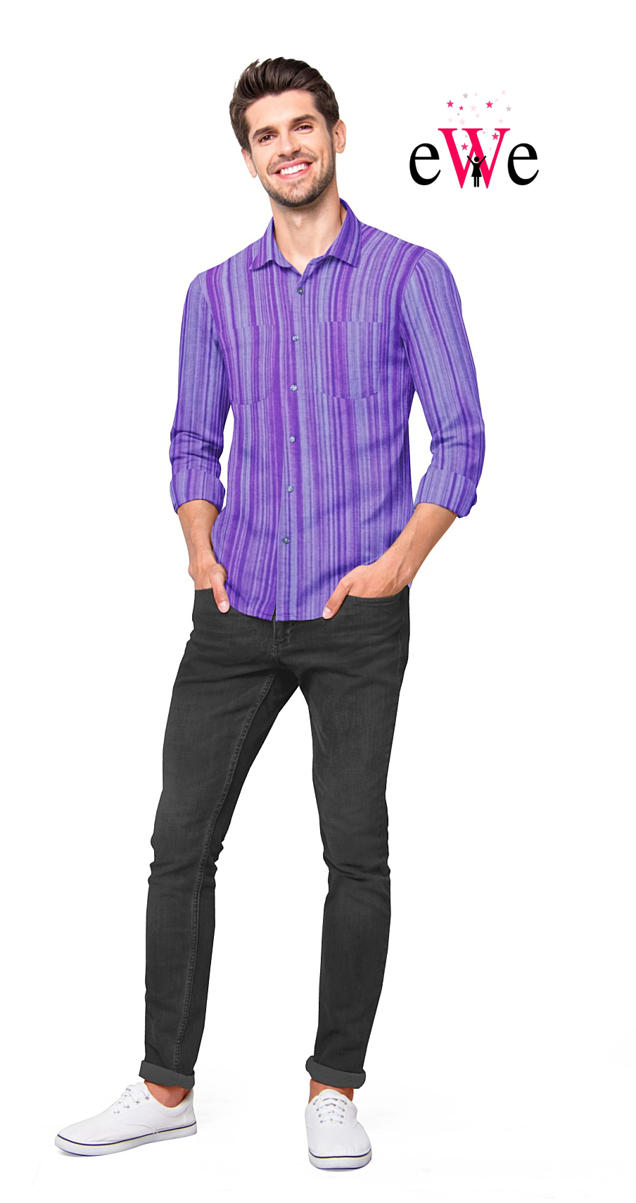 Purple Stripped Handloom Shirt