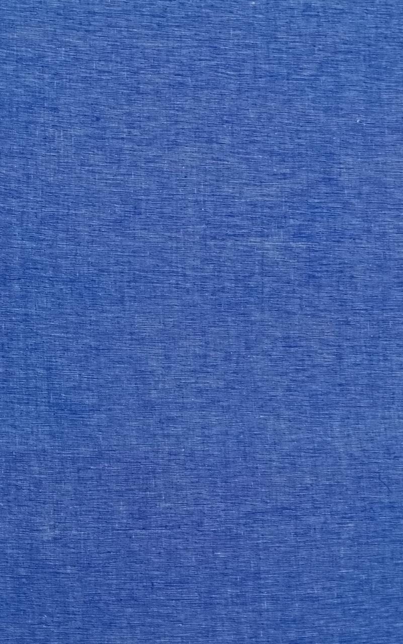 Sapphire Blue Handspun Handwoven Khadi Cotton Fabric