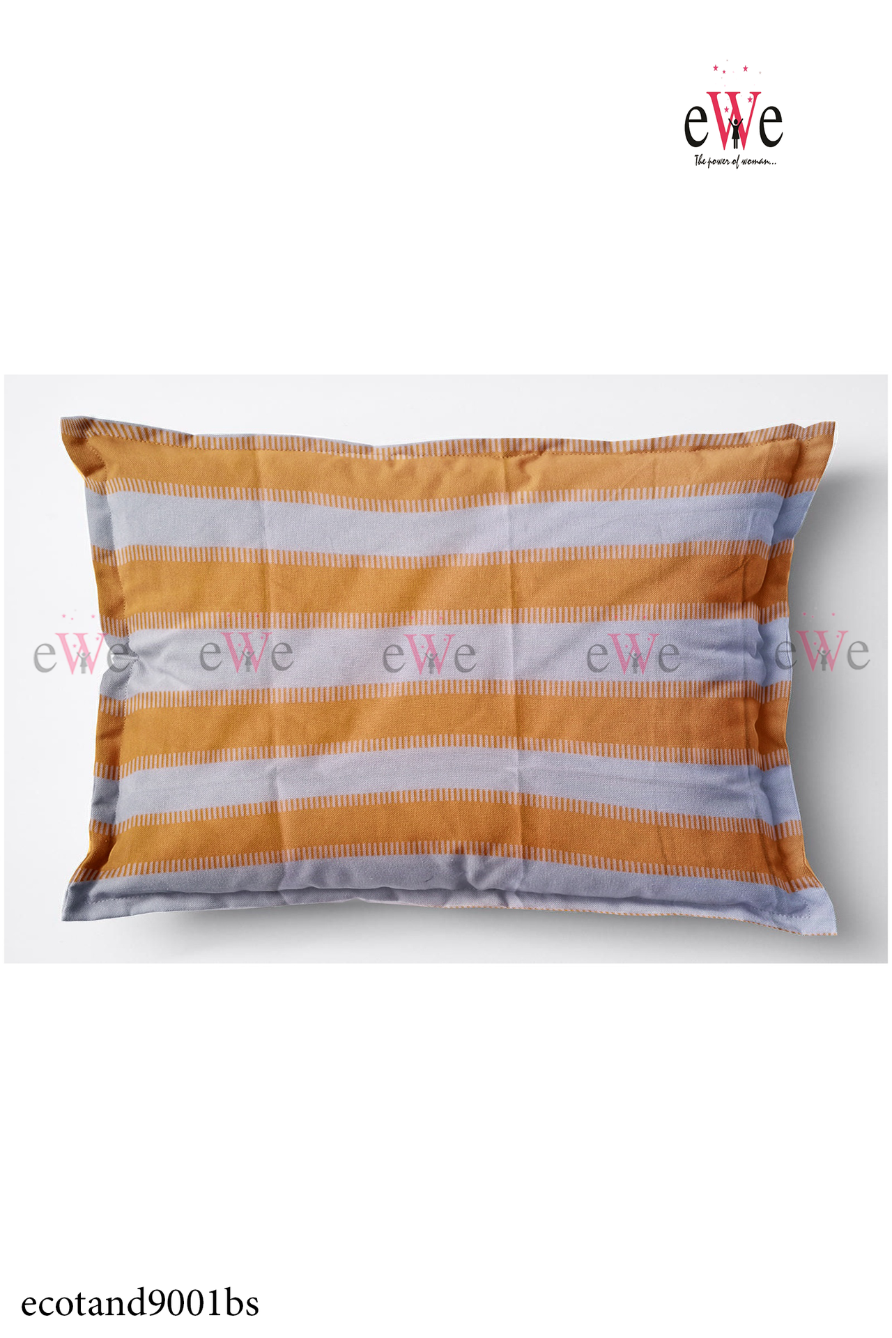 Yun &amp; White Handloom Cotton Bedsheet with Two Pillow Cover.