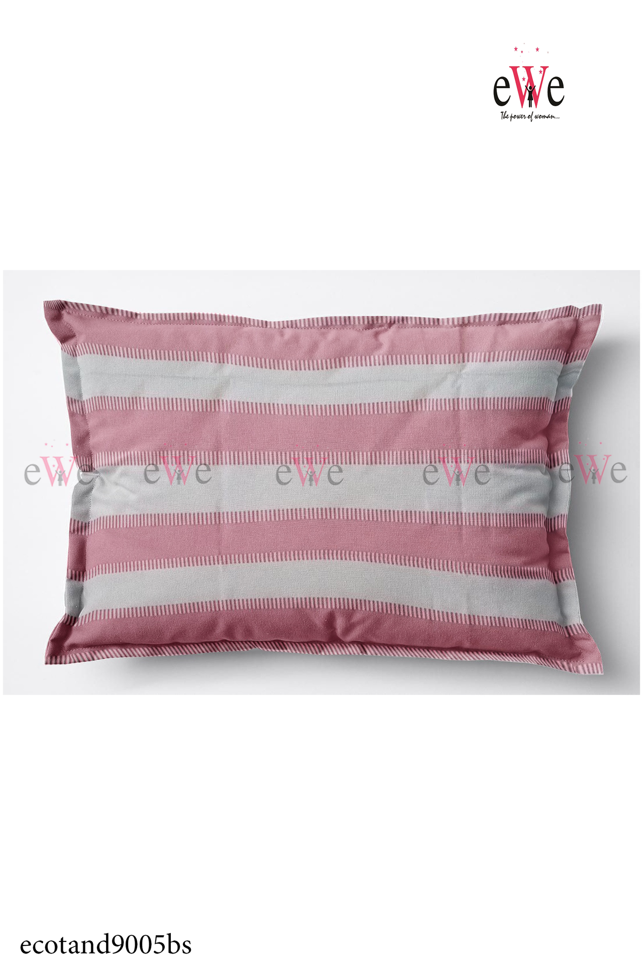Pink Handloom Cotton Bedsheet with Two Pillow Cover.