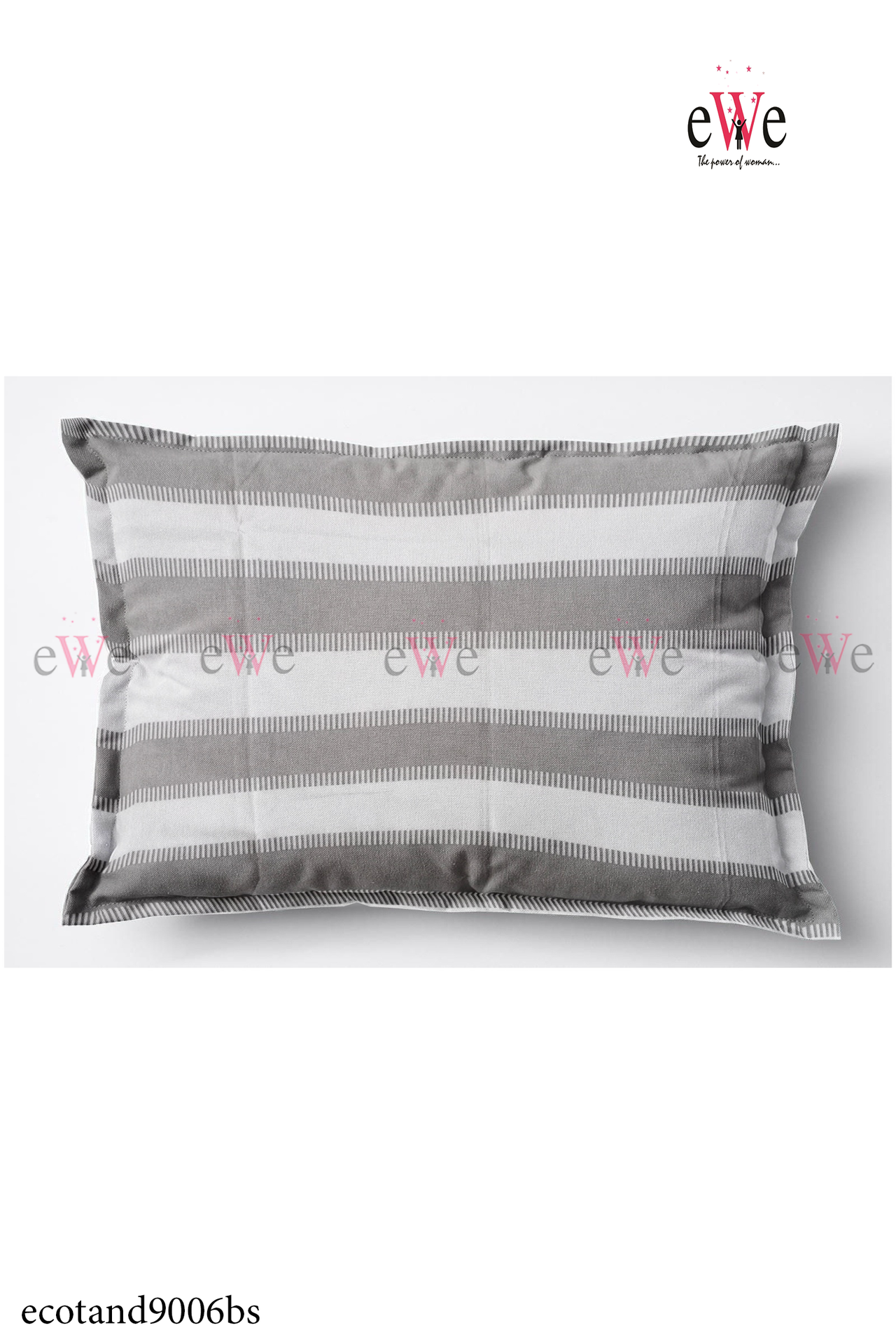 Grey Handloom Cotton Bedsheet with Two Pillow Cover.