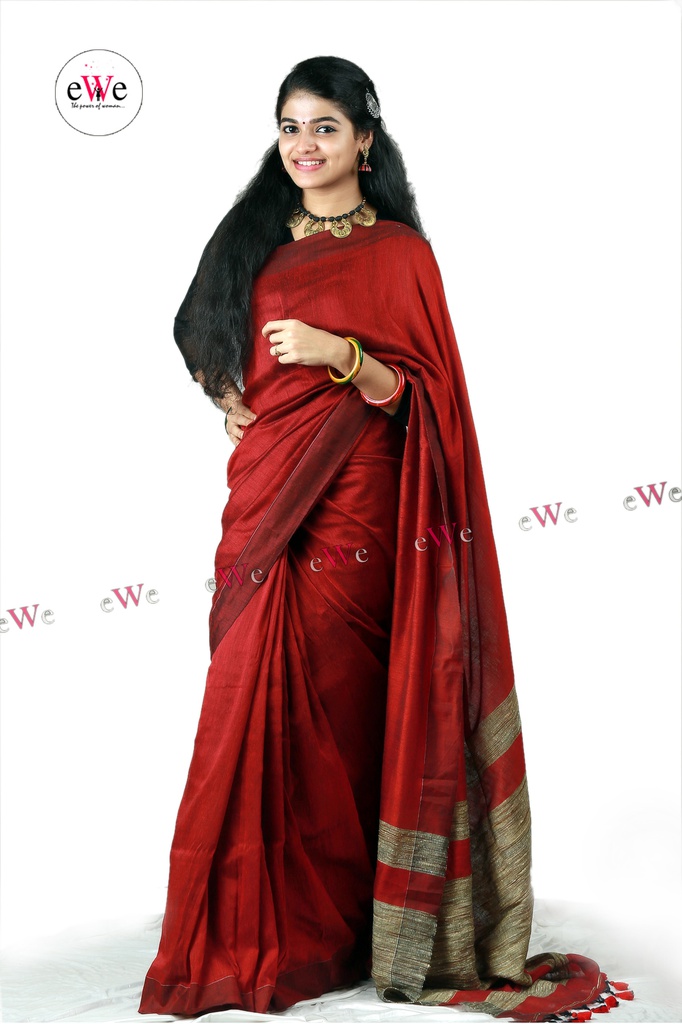 Khadi Gicha saree