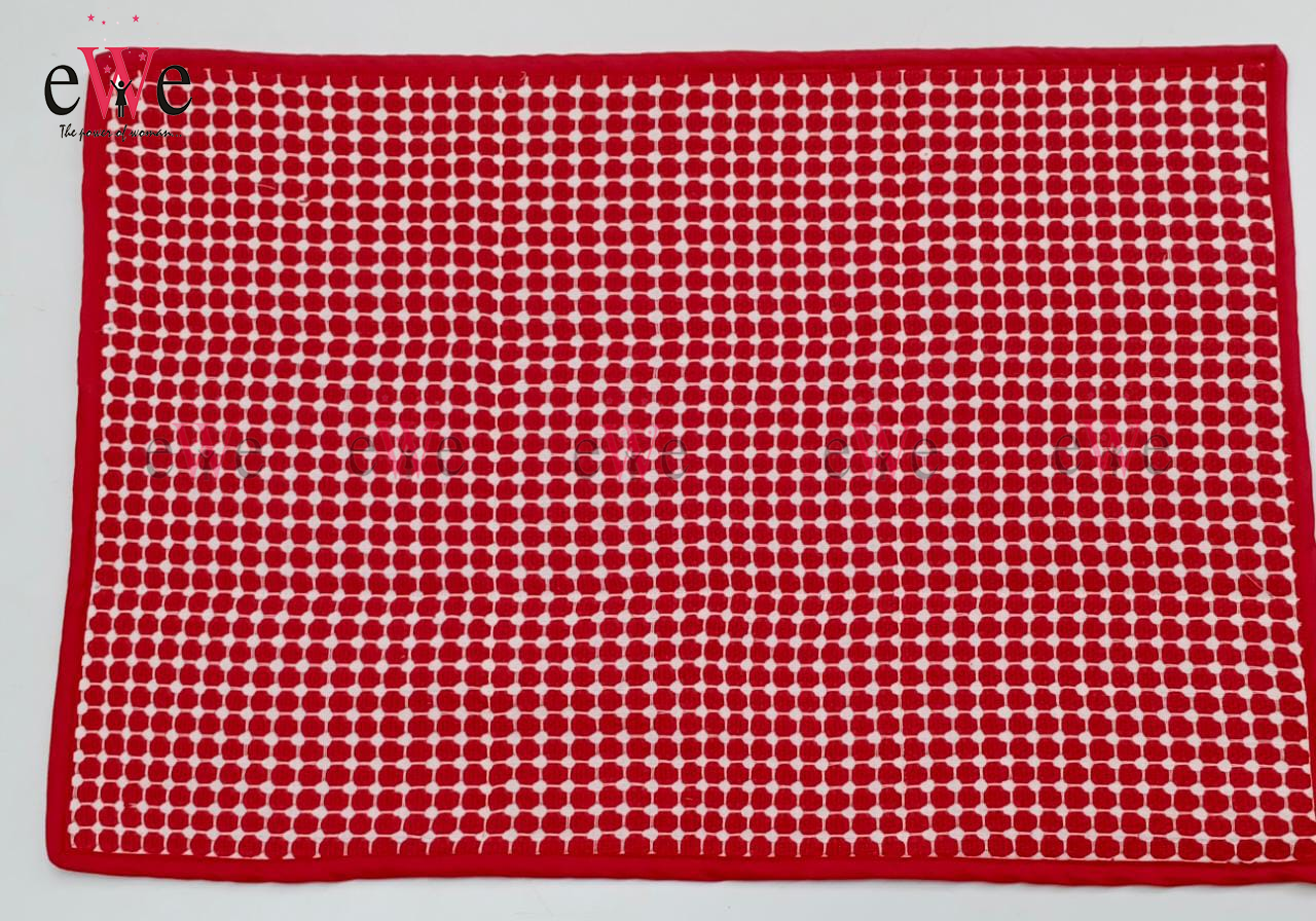 Red Bath mat