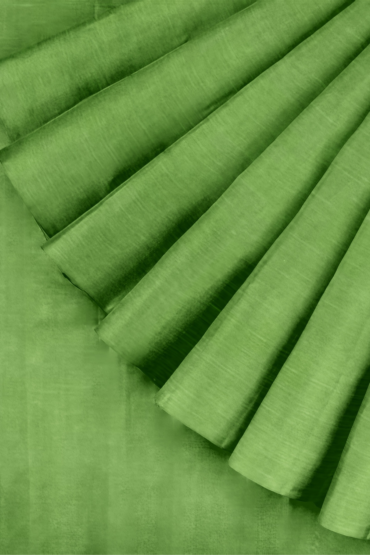 Green Handspun Handwoven Linen Fabric
