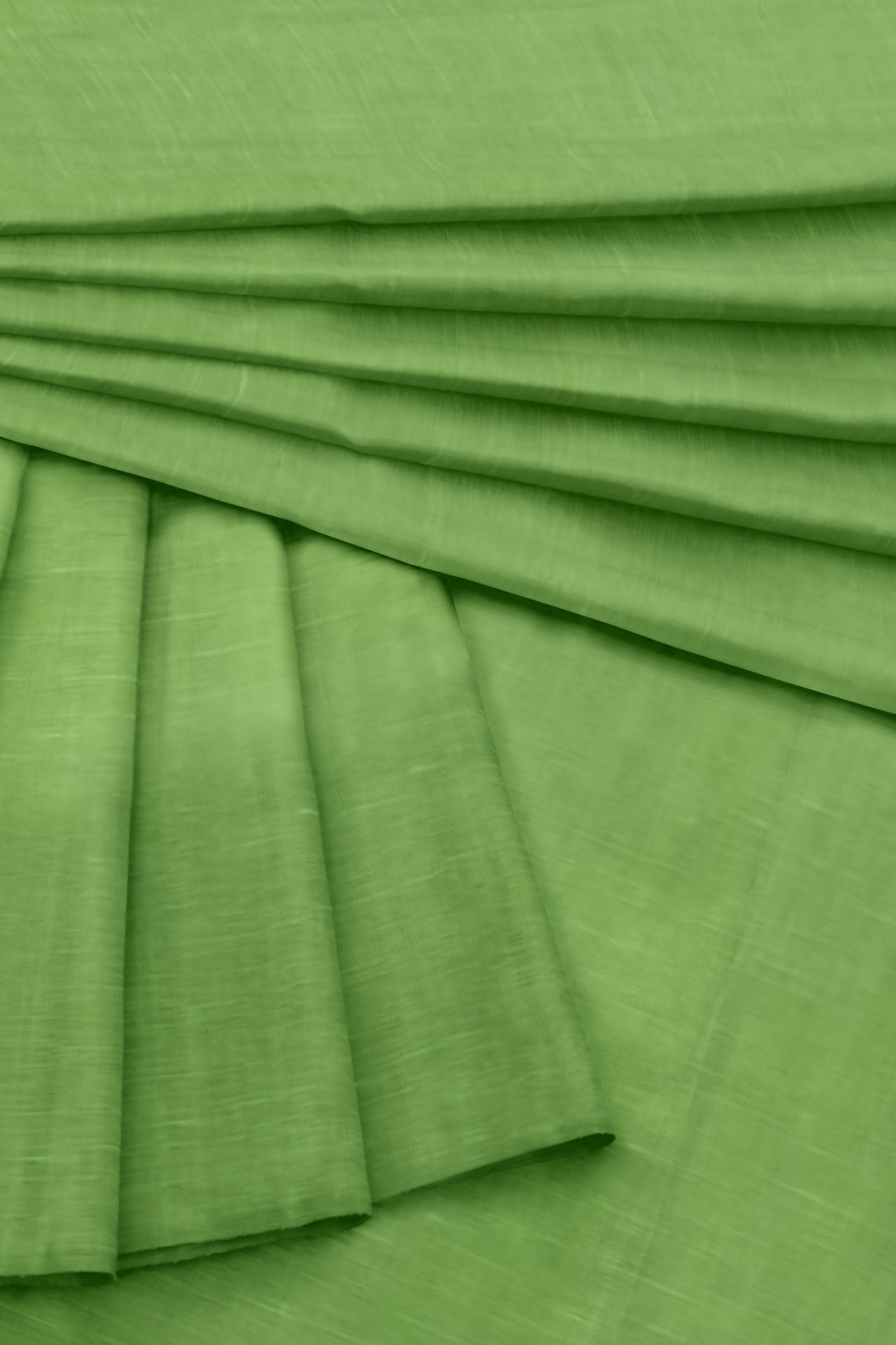Green Handspun Handwoven Linen Fabric