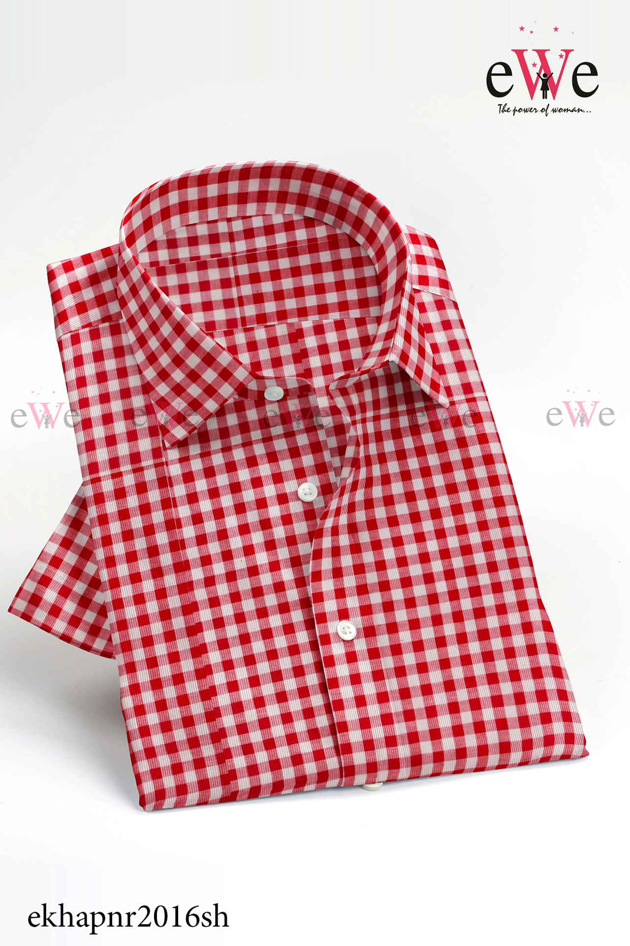 Red Check Khadi Gent's Shirt