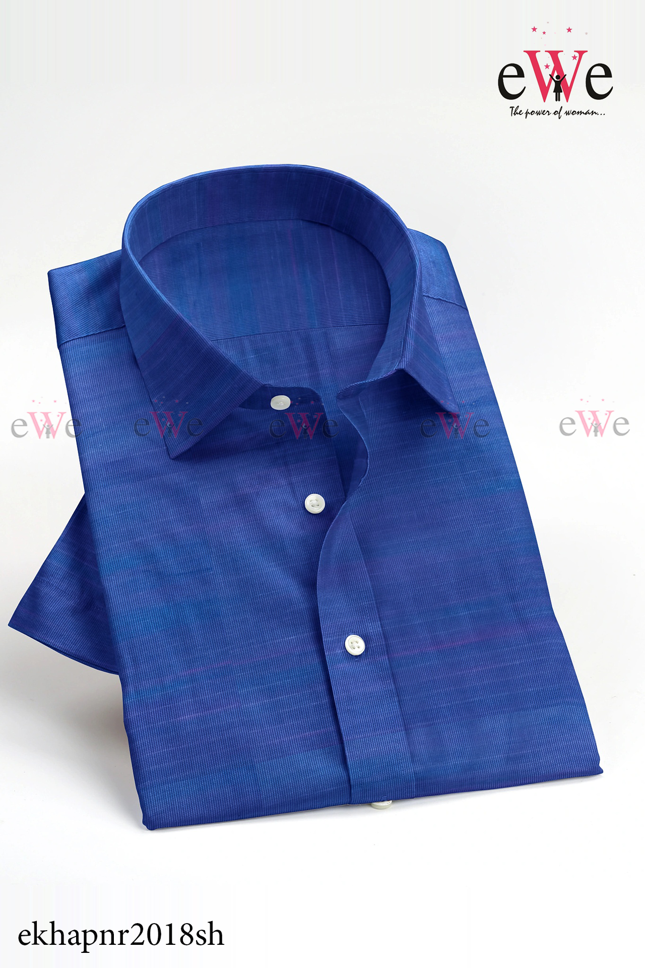Royal Blue Khadi Gent's Shirt