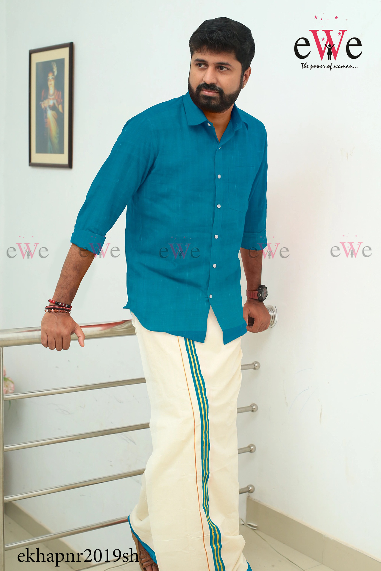 Tiffany Blue Khadi Gent's Shirt