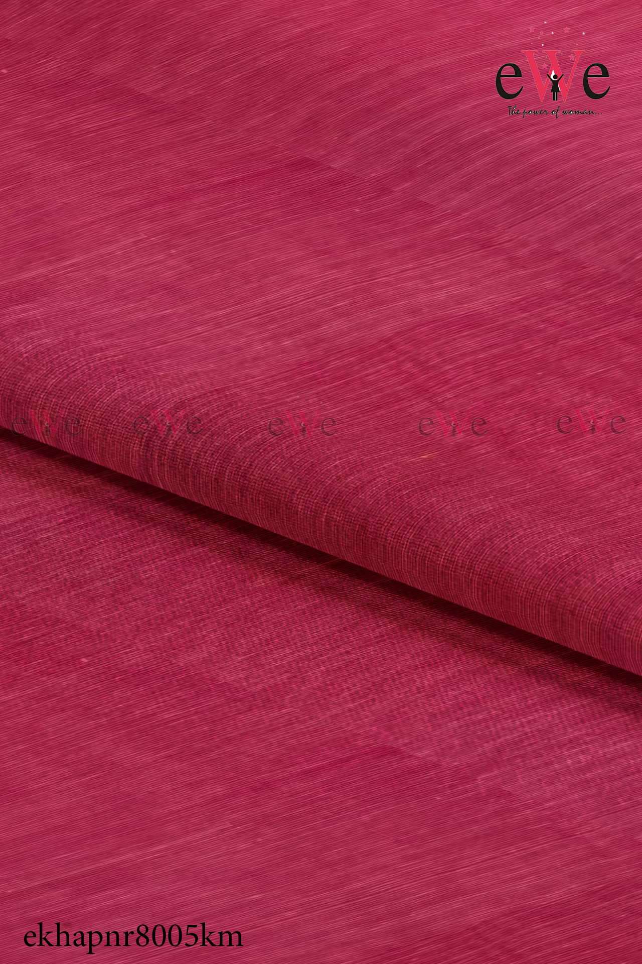 Red Handspun Handwoven Khadi Fabric