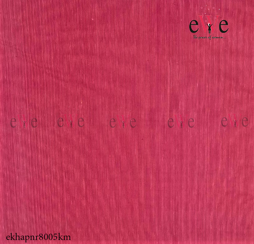 Red Handspun Handwoven Khadi Fabric