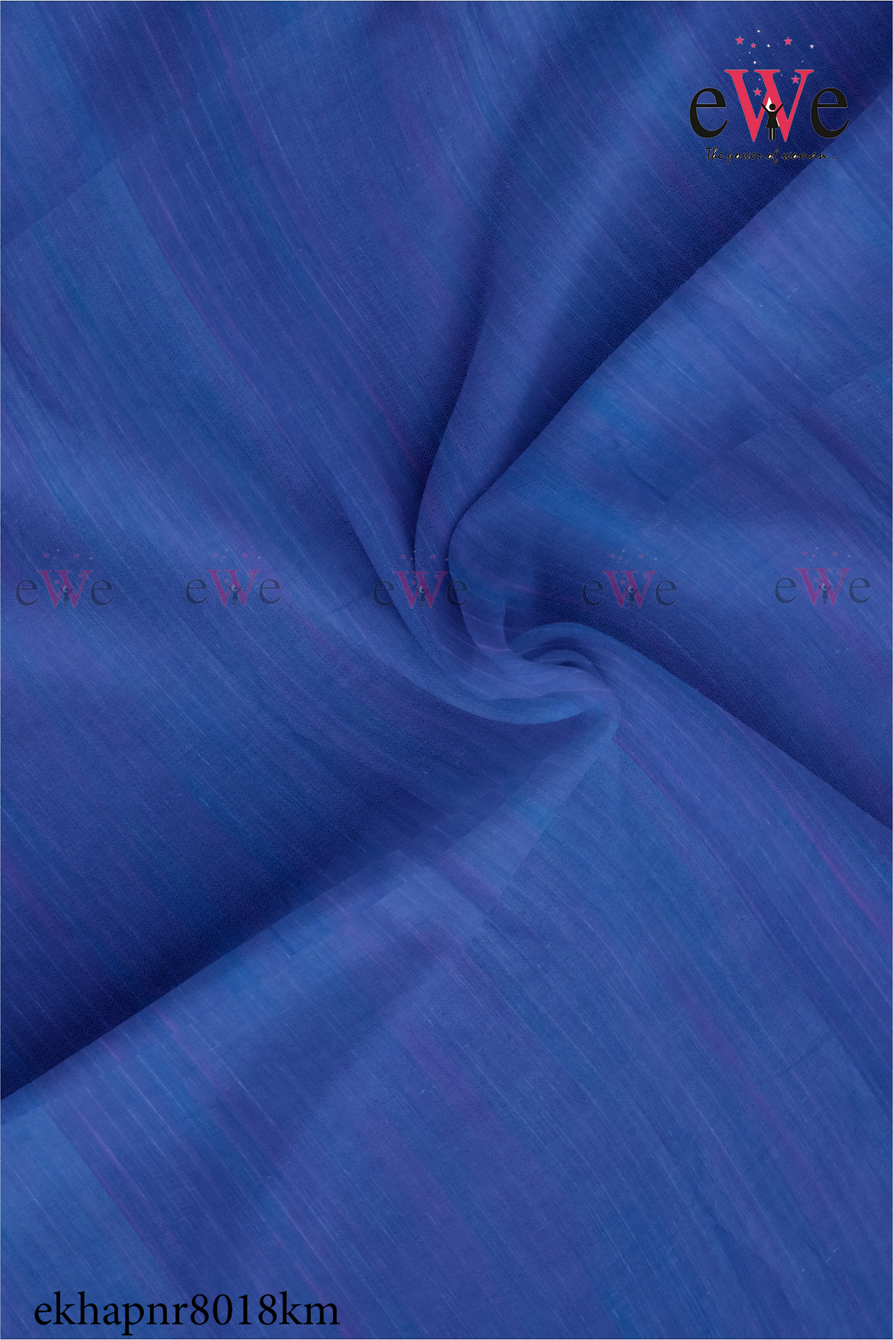 Royal Blue Handspun Handwoven Khadi Fabric