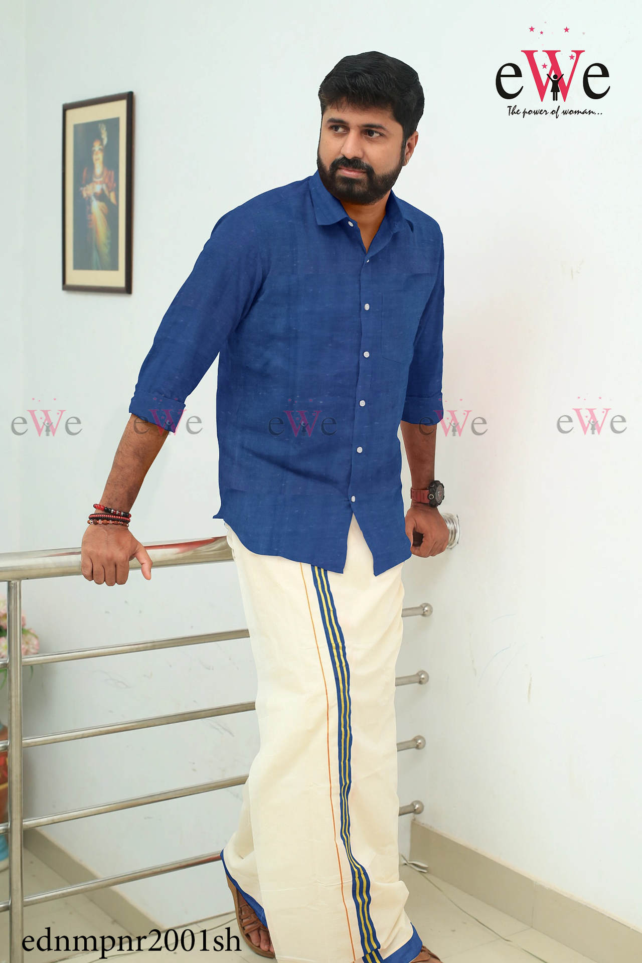 Blue Khadi Denim Gent's Shirt