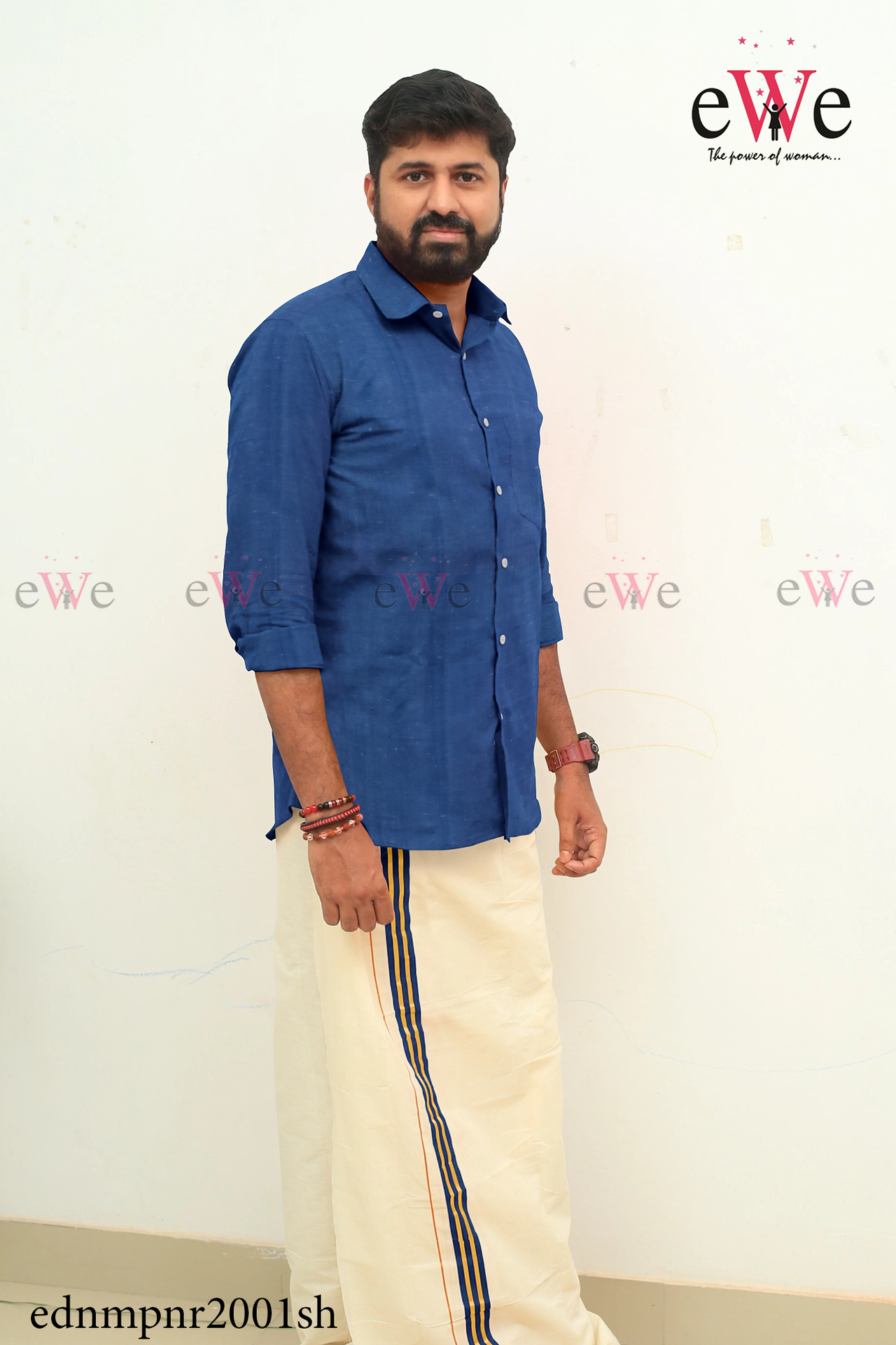 Blue Khadi Denim Gent's Shirt