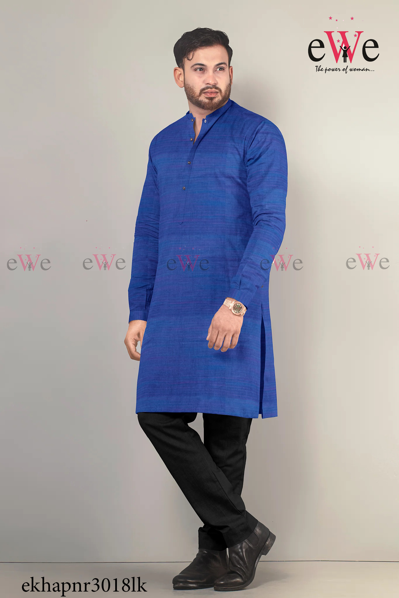 Royal Blue Gent's Long Kurta