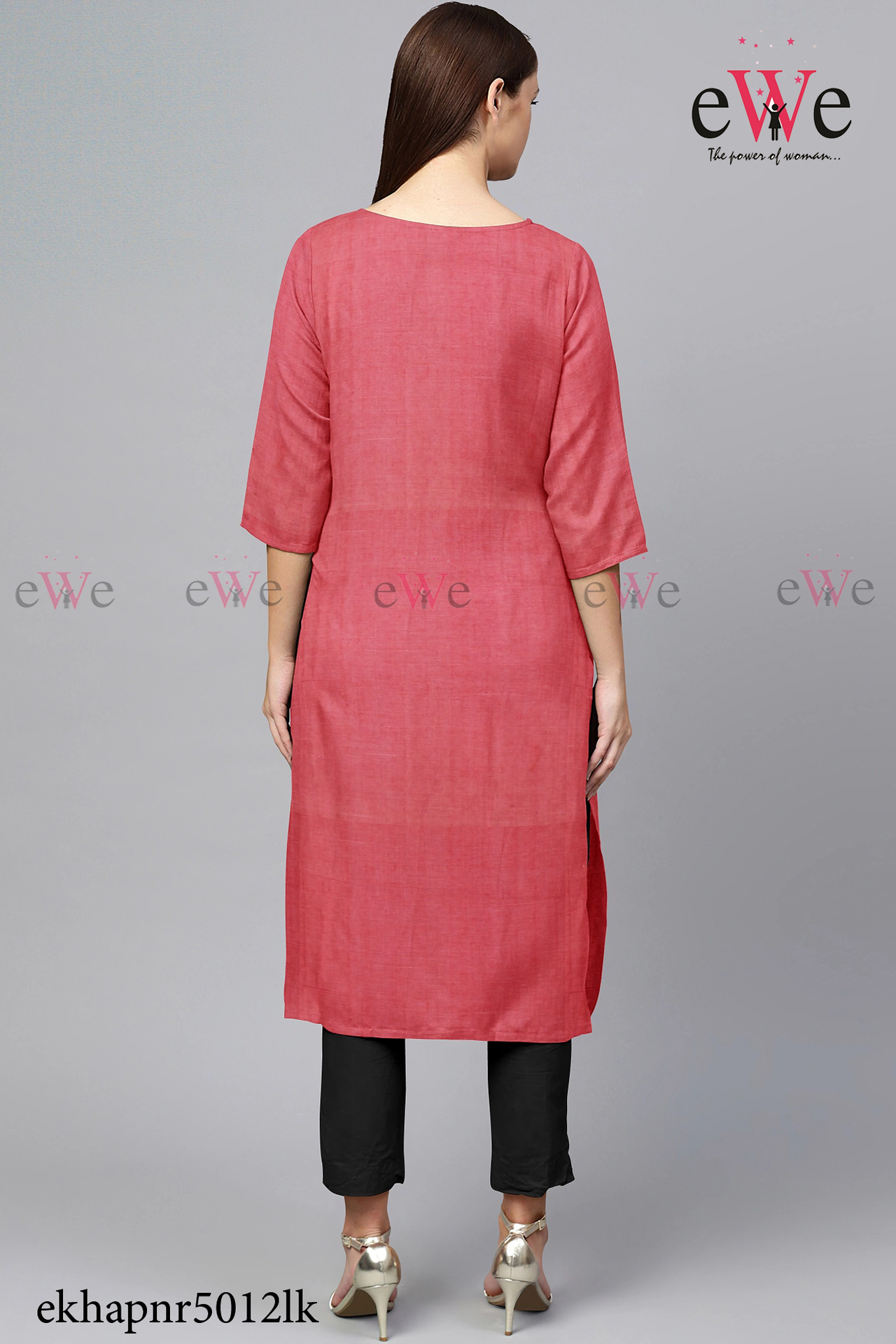 Imperial Red Khadi Simple Kurti