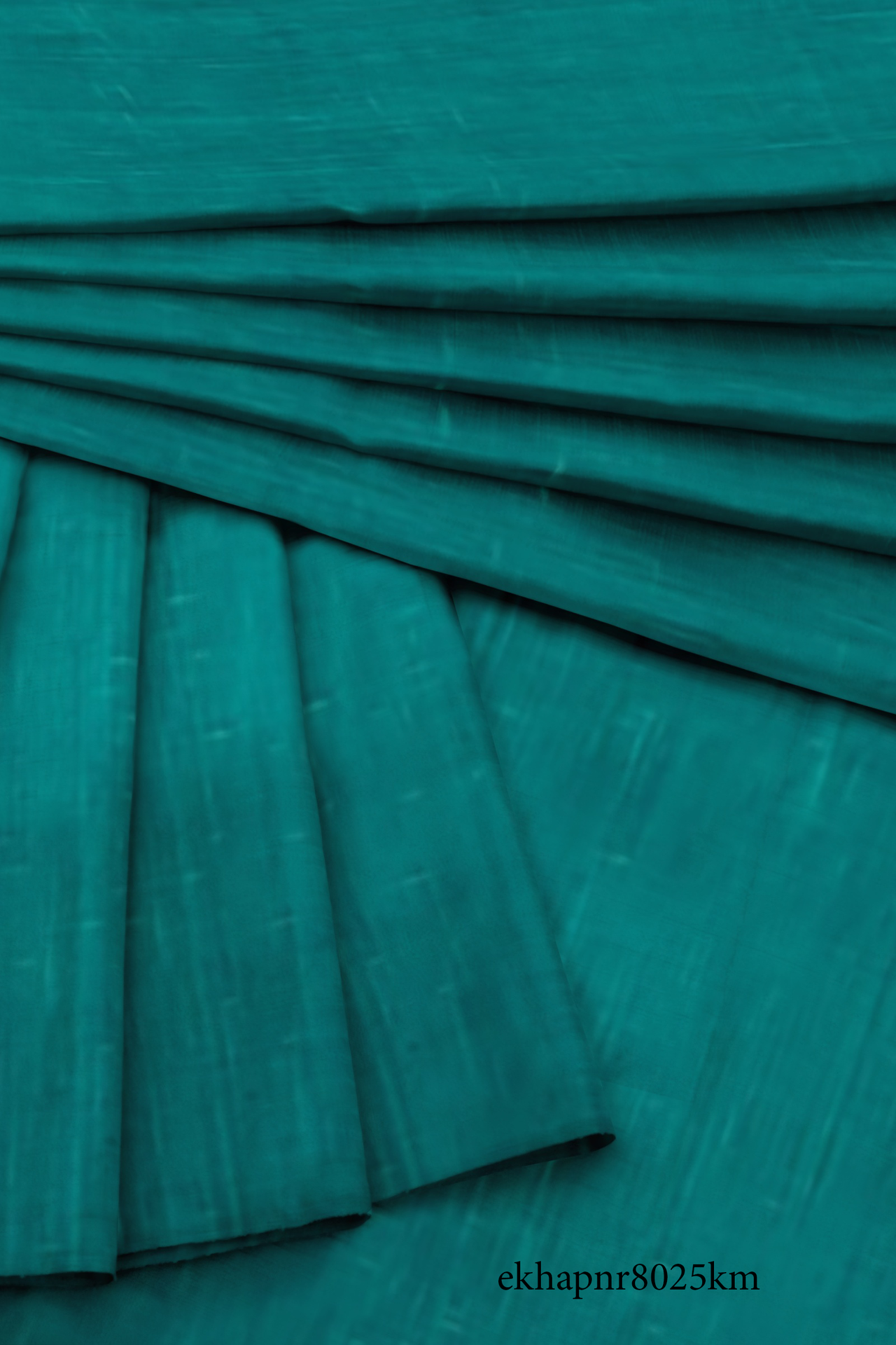 Viridian Green Handspun Handwoven Khadi Fabric