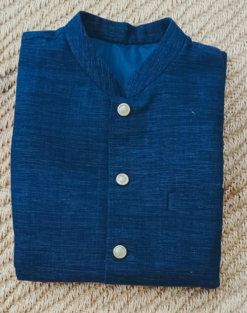 Khadi Blazer Royal Blue