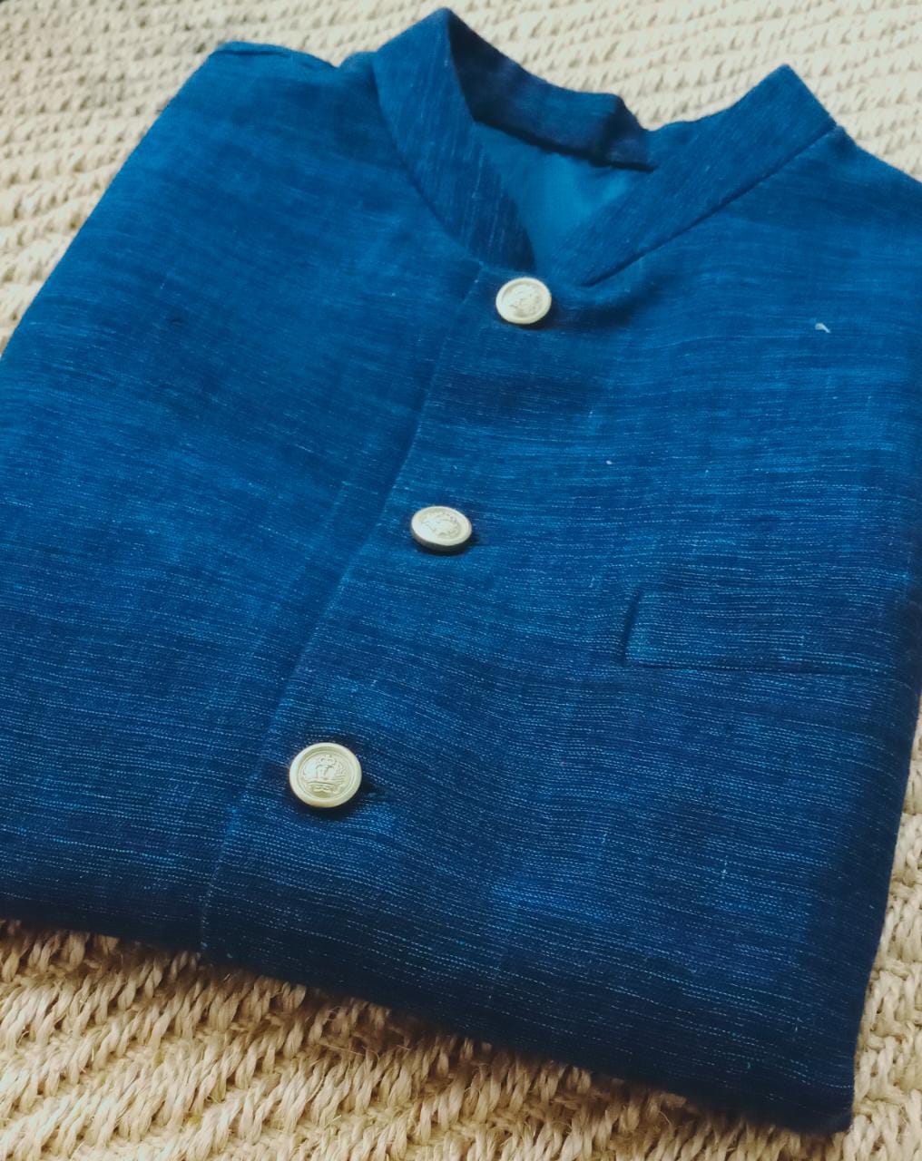 Khadi Blazer Royal Blue