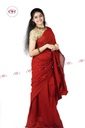 khadi plain saree