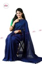khadi plain saree