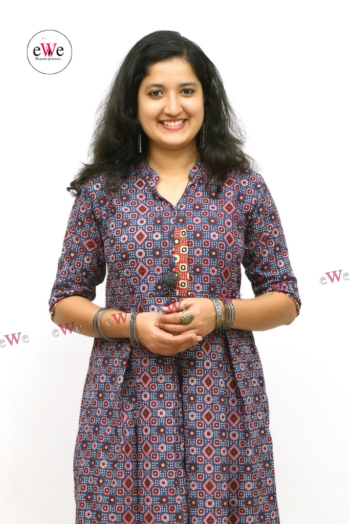 Khadi Printed Flared Gown