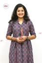 Khadi Printed Flared Gown