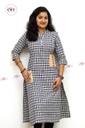 Khadi Kurti - Black &amp; White