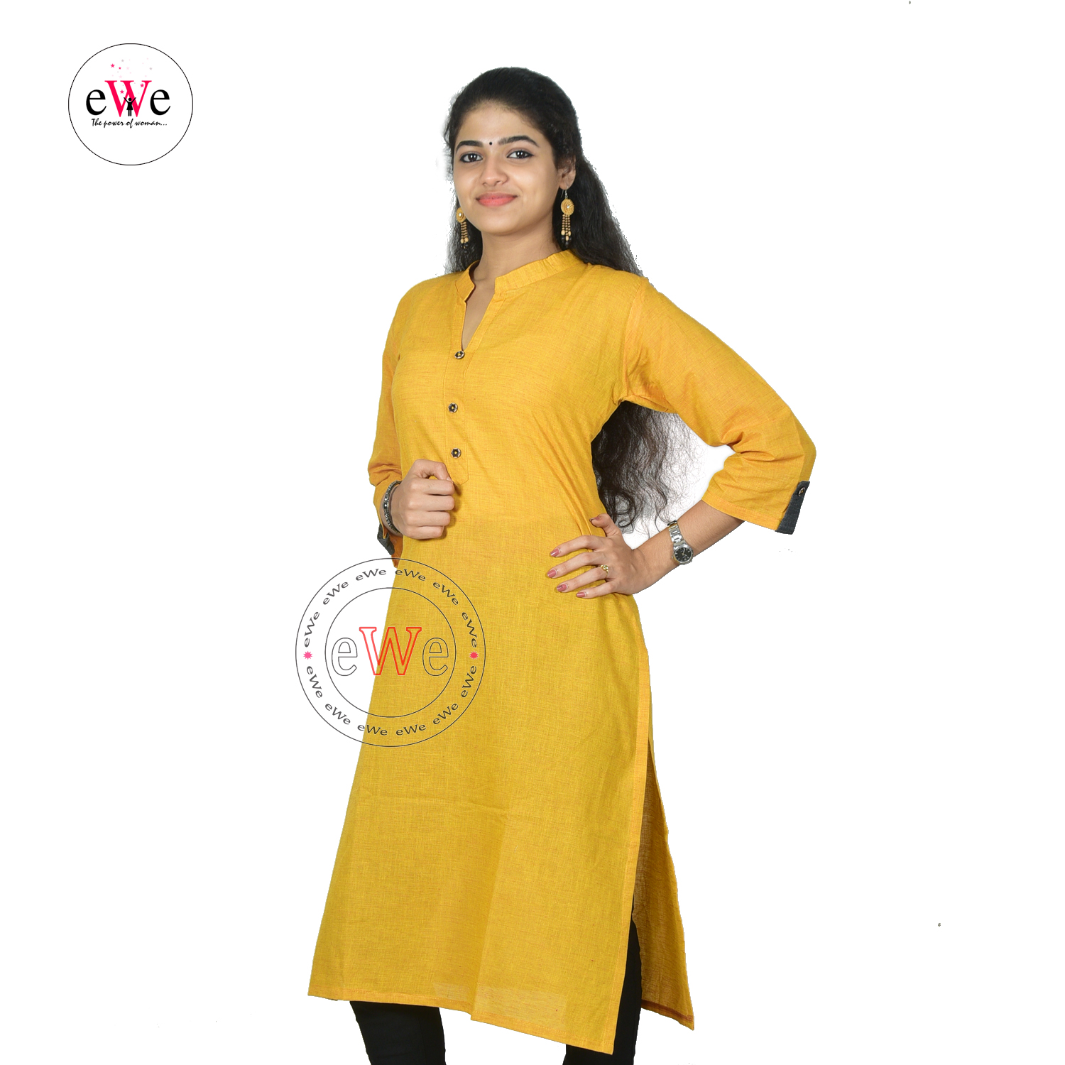 Handloom Plain Kurti