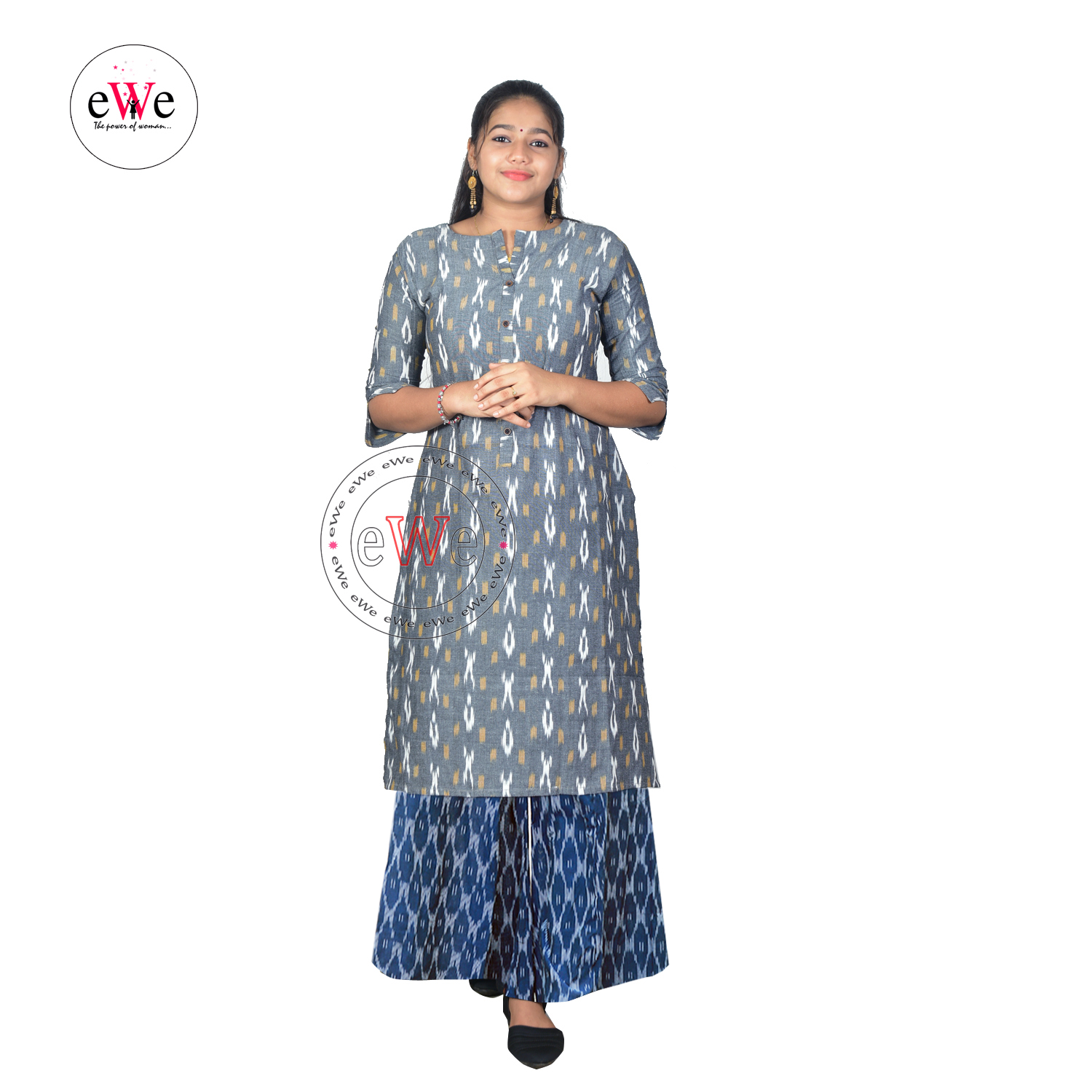 Ikkat Design Kurti
