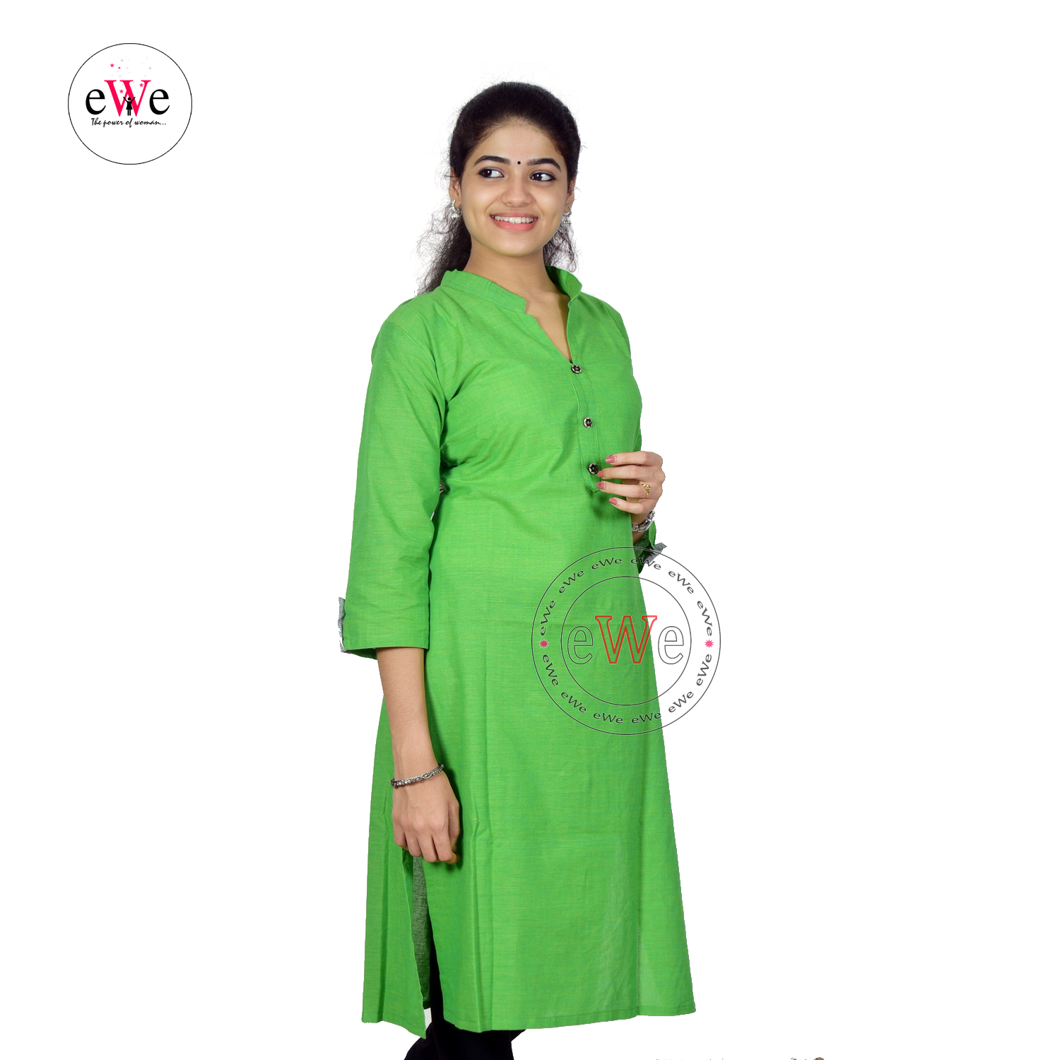Handloom Plain Kurti