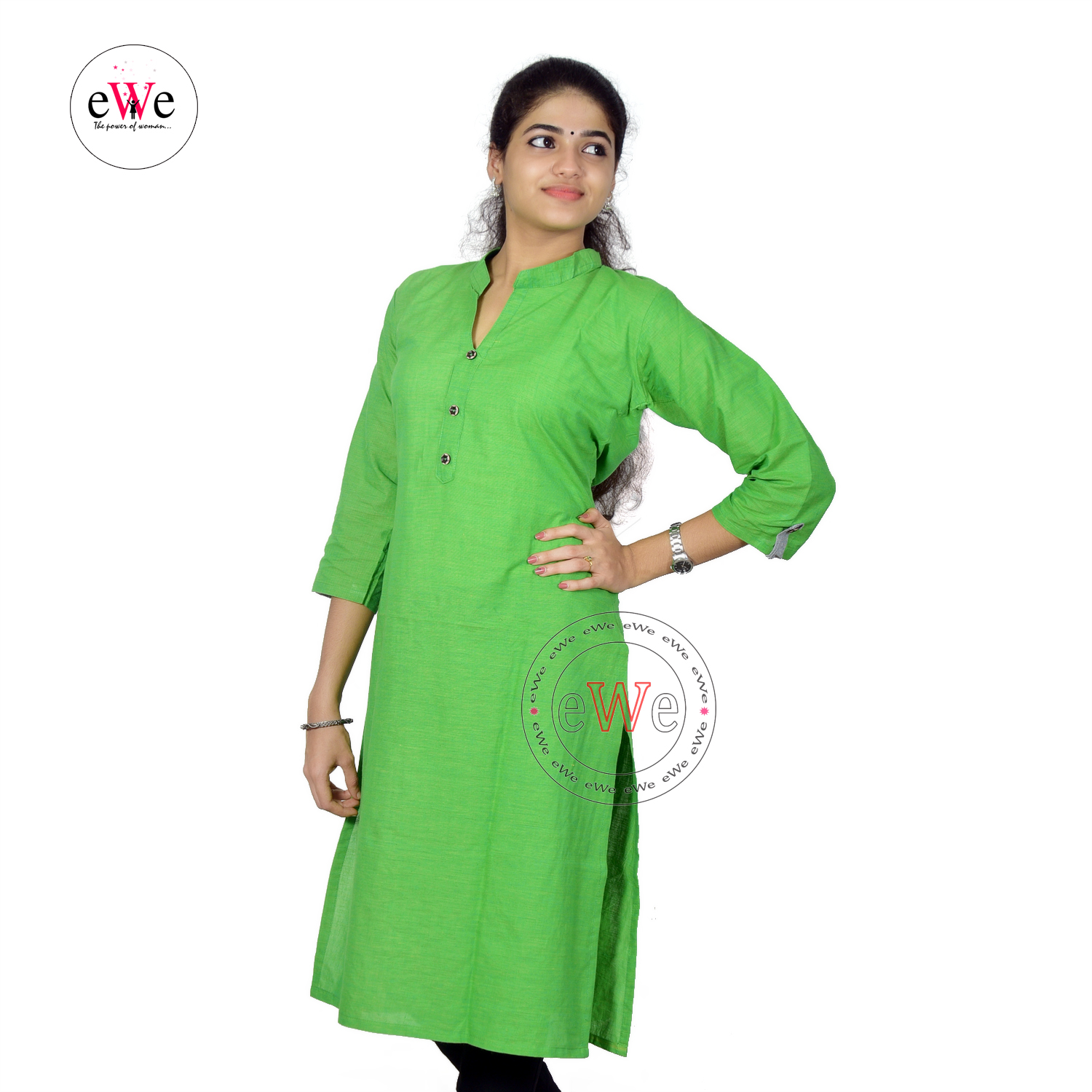 Handloom Plain Kurti