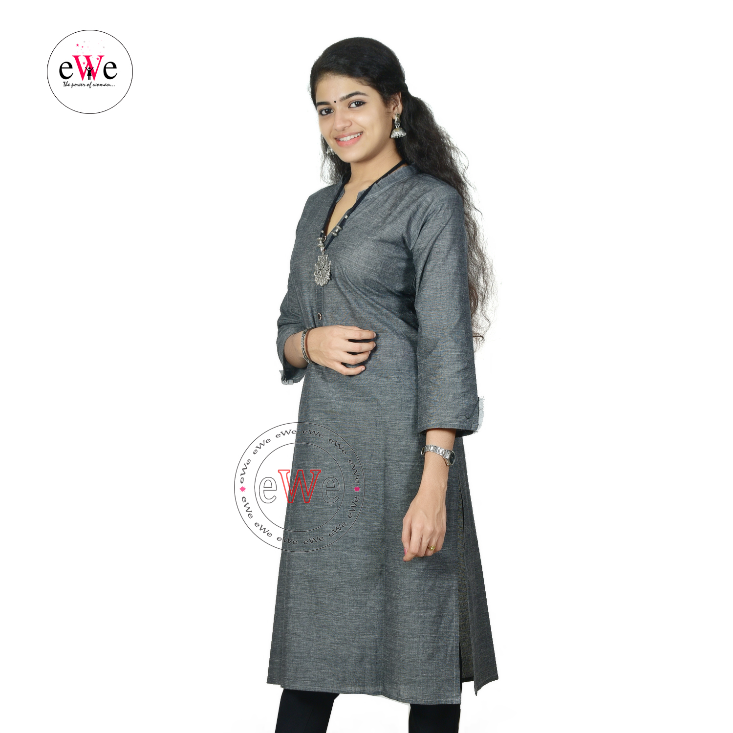 Handloom Plain Kurti