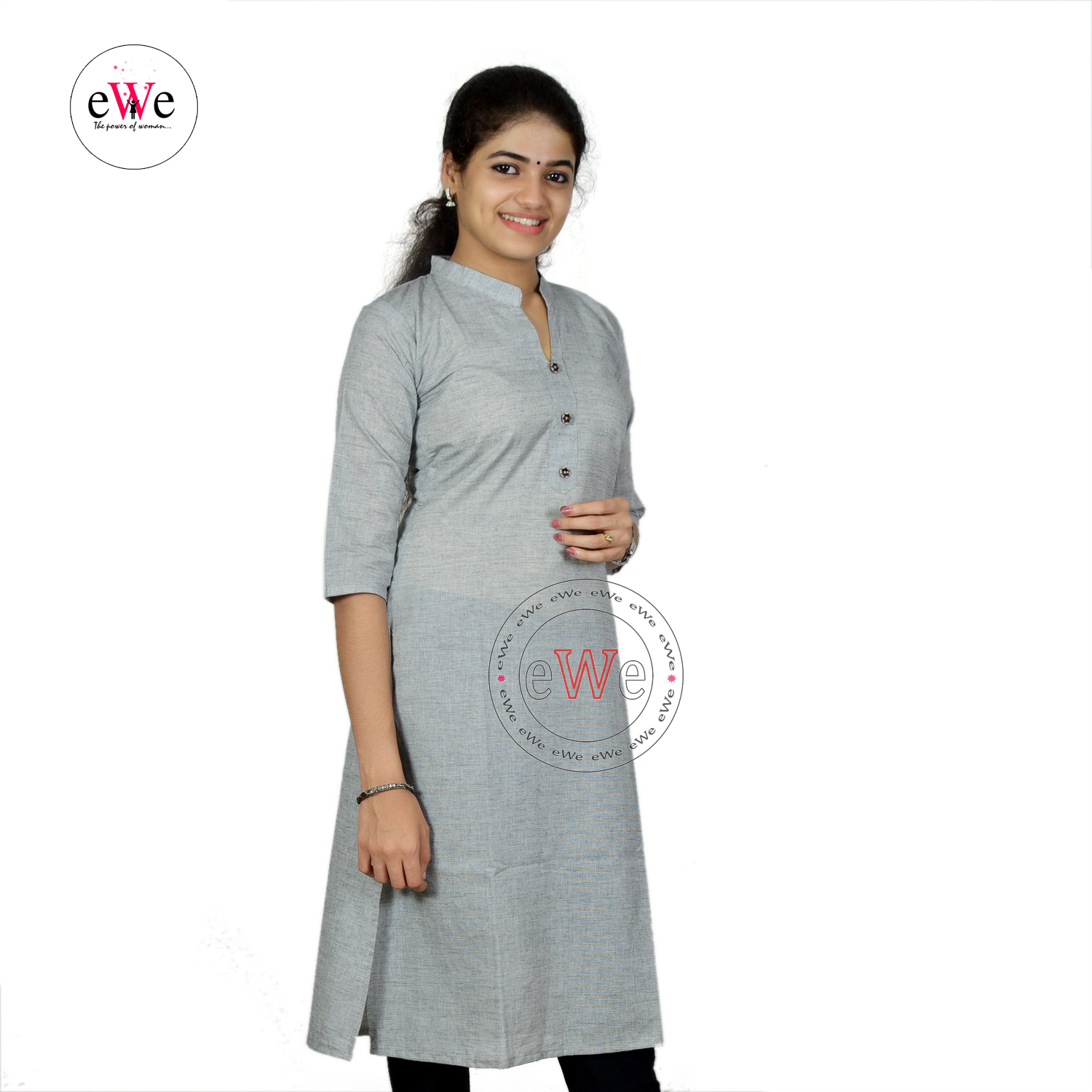 Handloom Plain Kurti