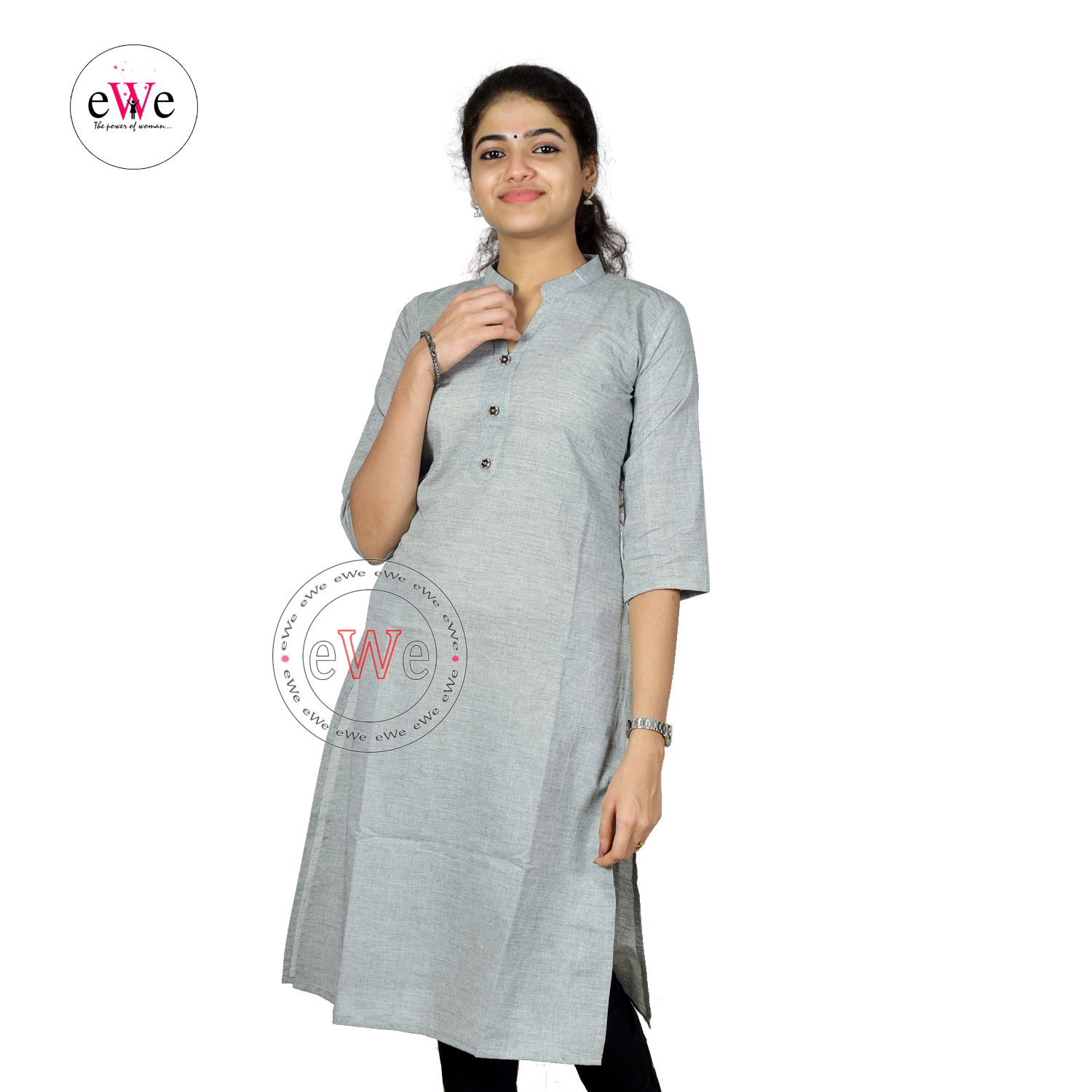 Handloom Plain Kurti