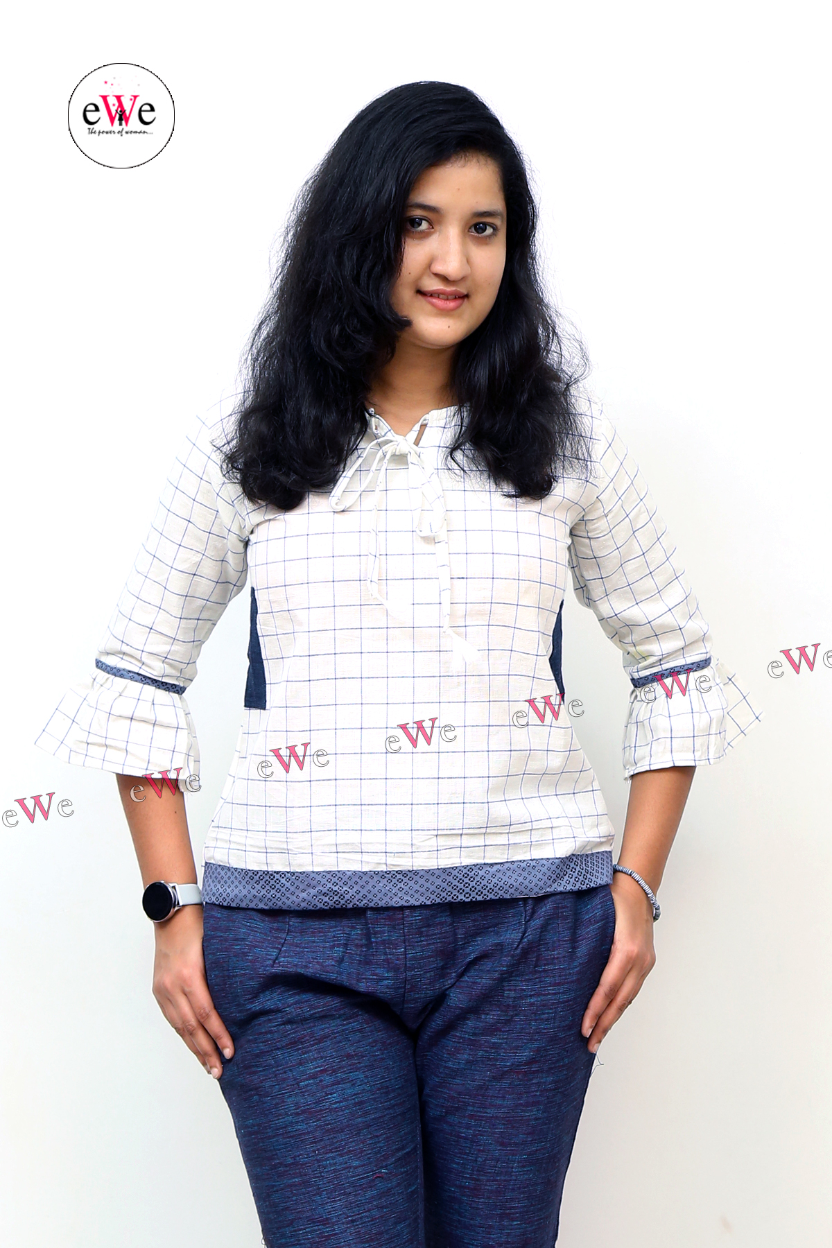 Khadi Short Top - White
