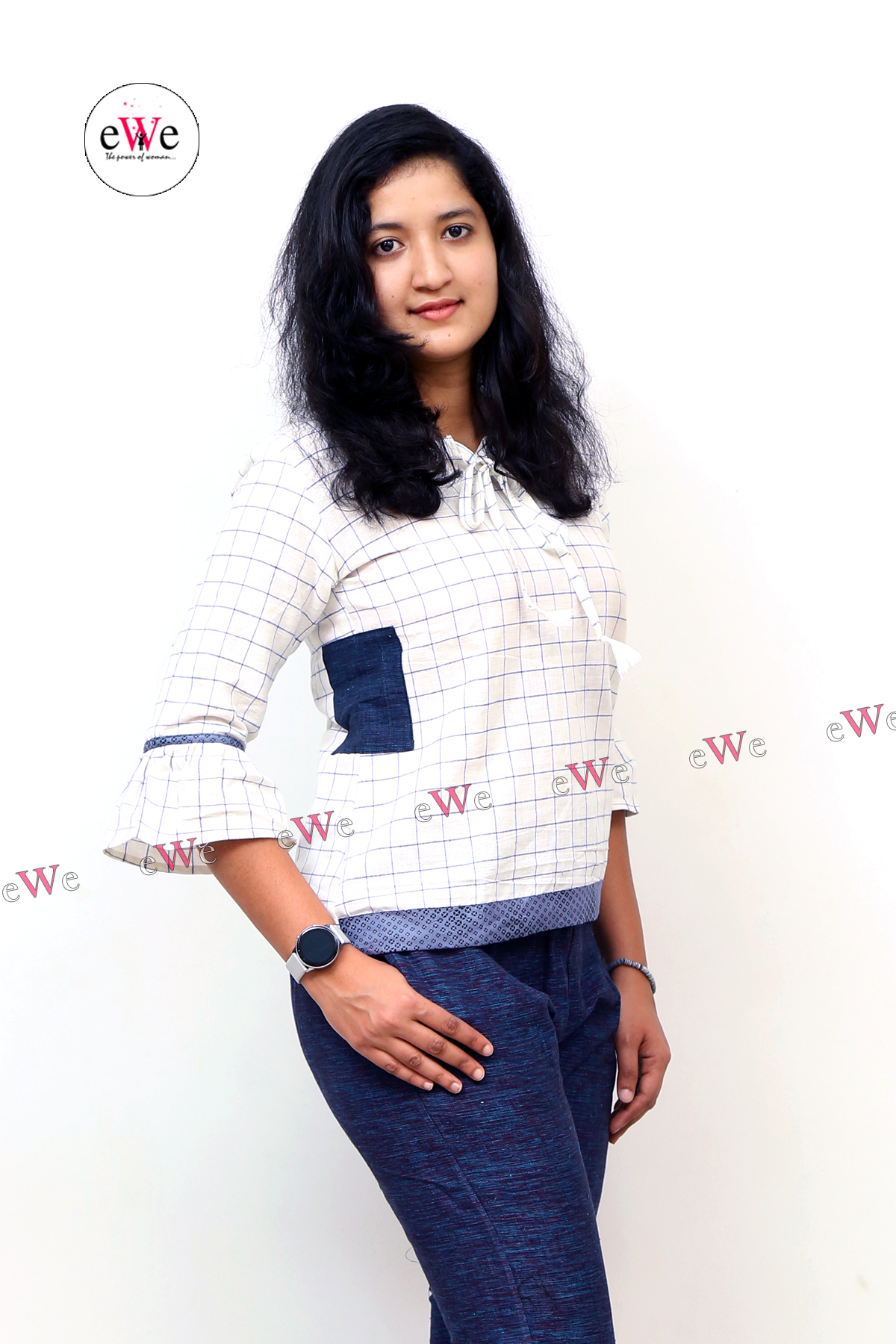 Khadi Short Top - White