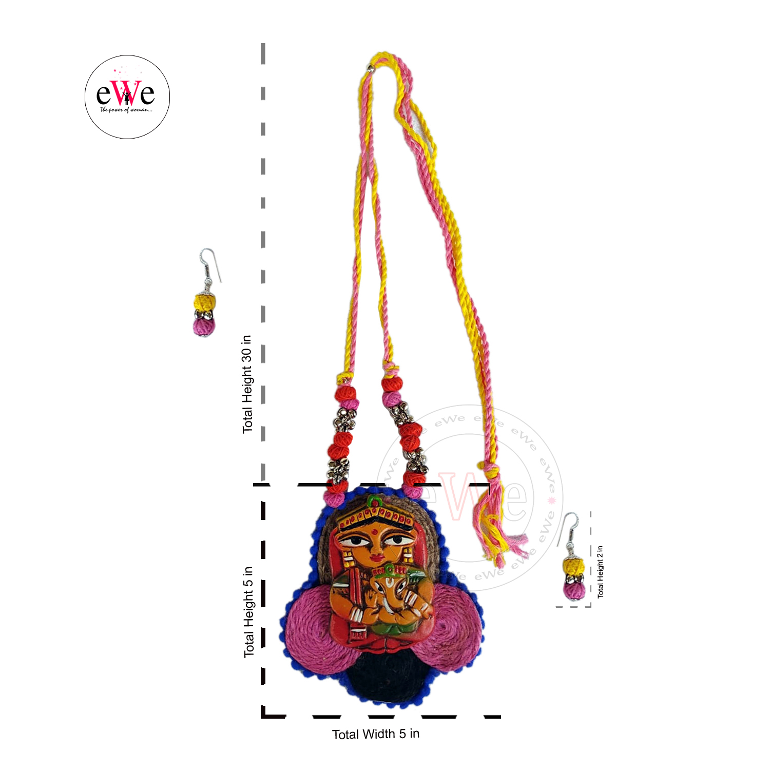 Handmade Jute Devi Necklace Sets