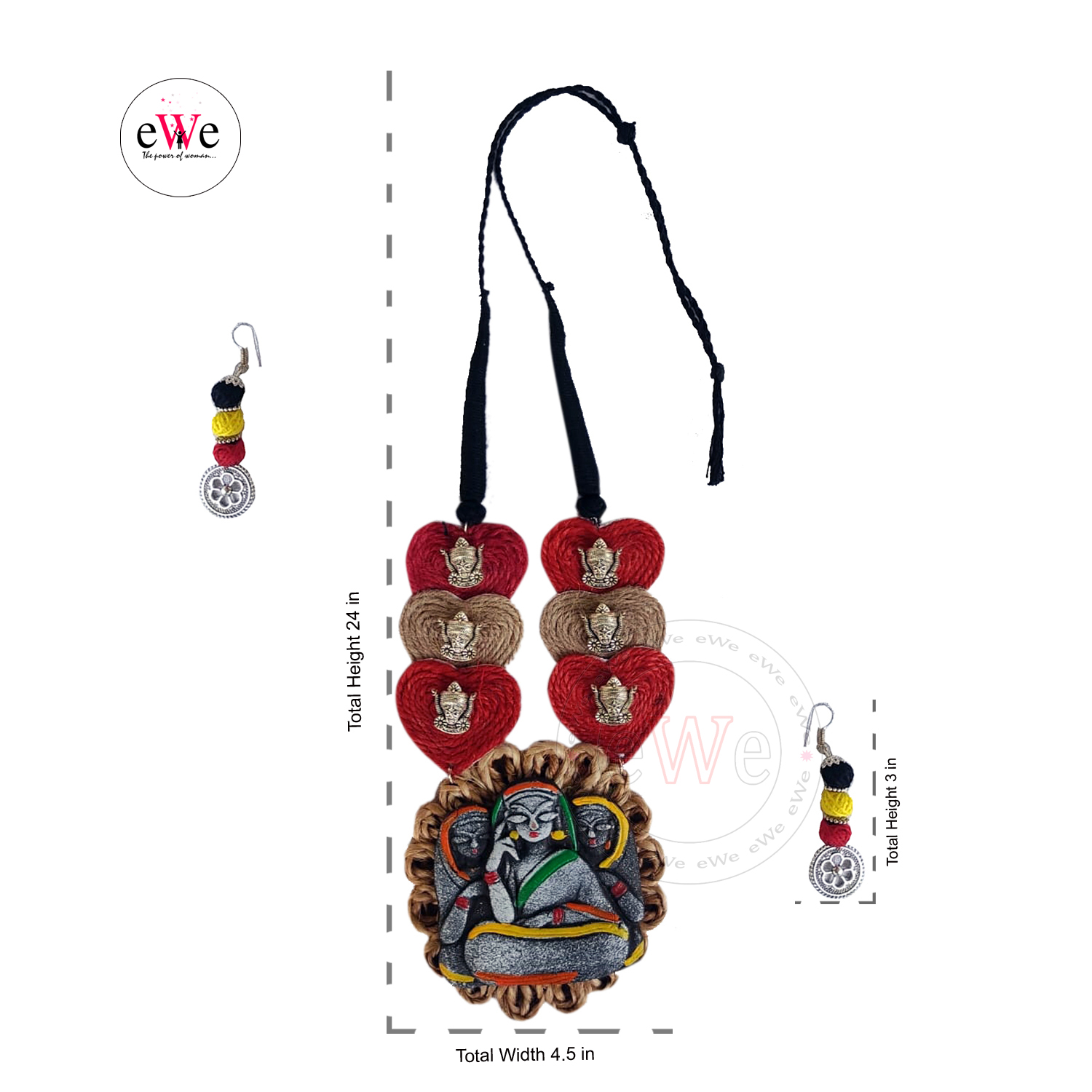 Handmade Jute Necklace Sets