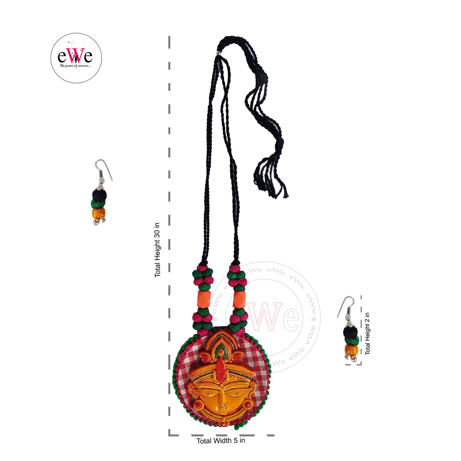 Handmade Handloom Fabric Jewellery Sets