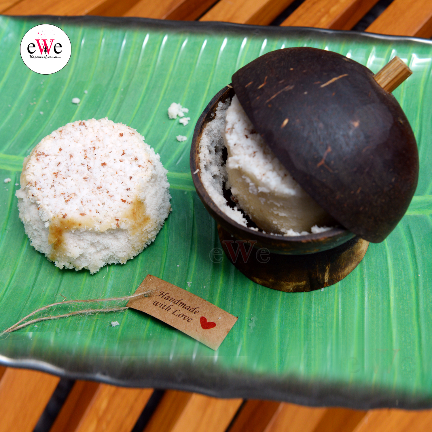 Bamboo Handcrafted Coconut Shell Puttu Maker (Chiratta Puttu Kutti)