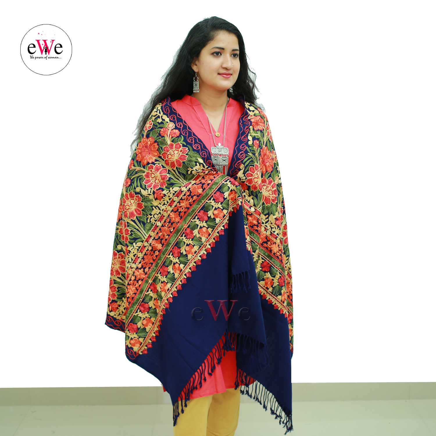 Kashmiri Multicolored Georgette Dupatta