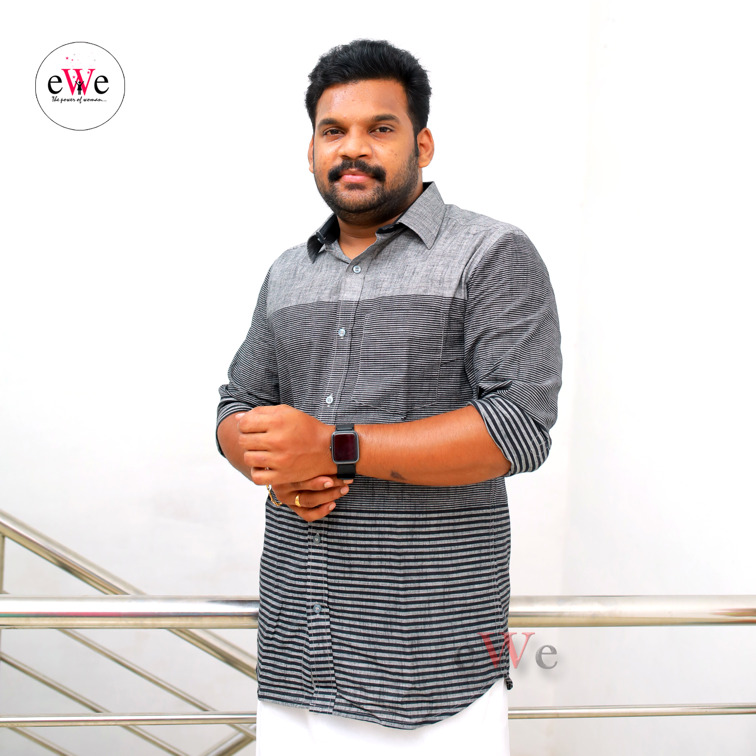 &quot;Black Stripes&quot; Handloom Soft Cotton Men's Shirt