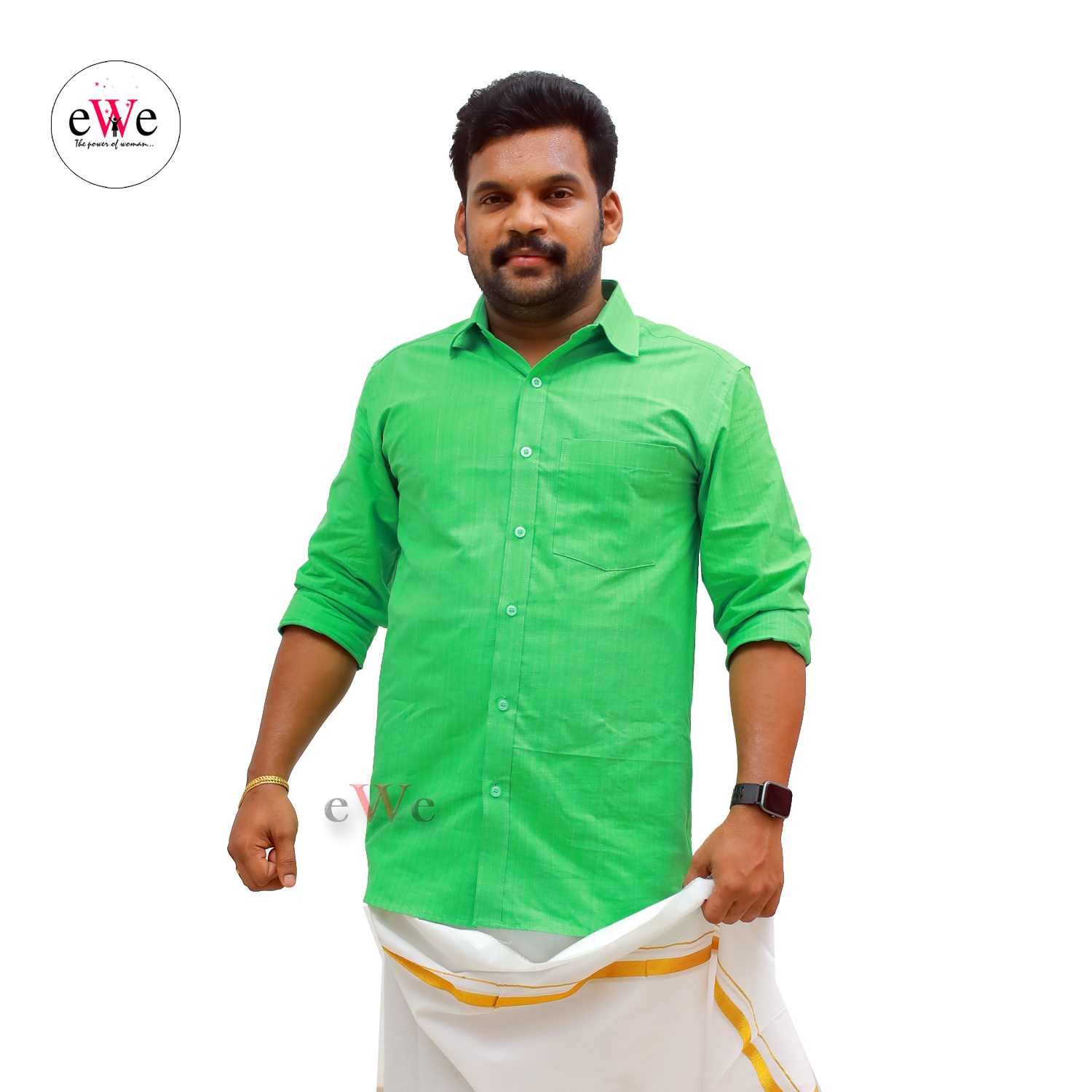 &quot;Pista&quot; Handloom Soft Cotton Men's Shirt