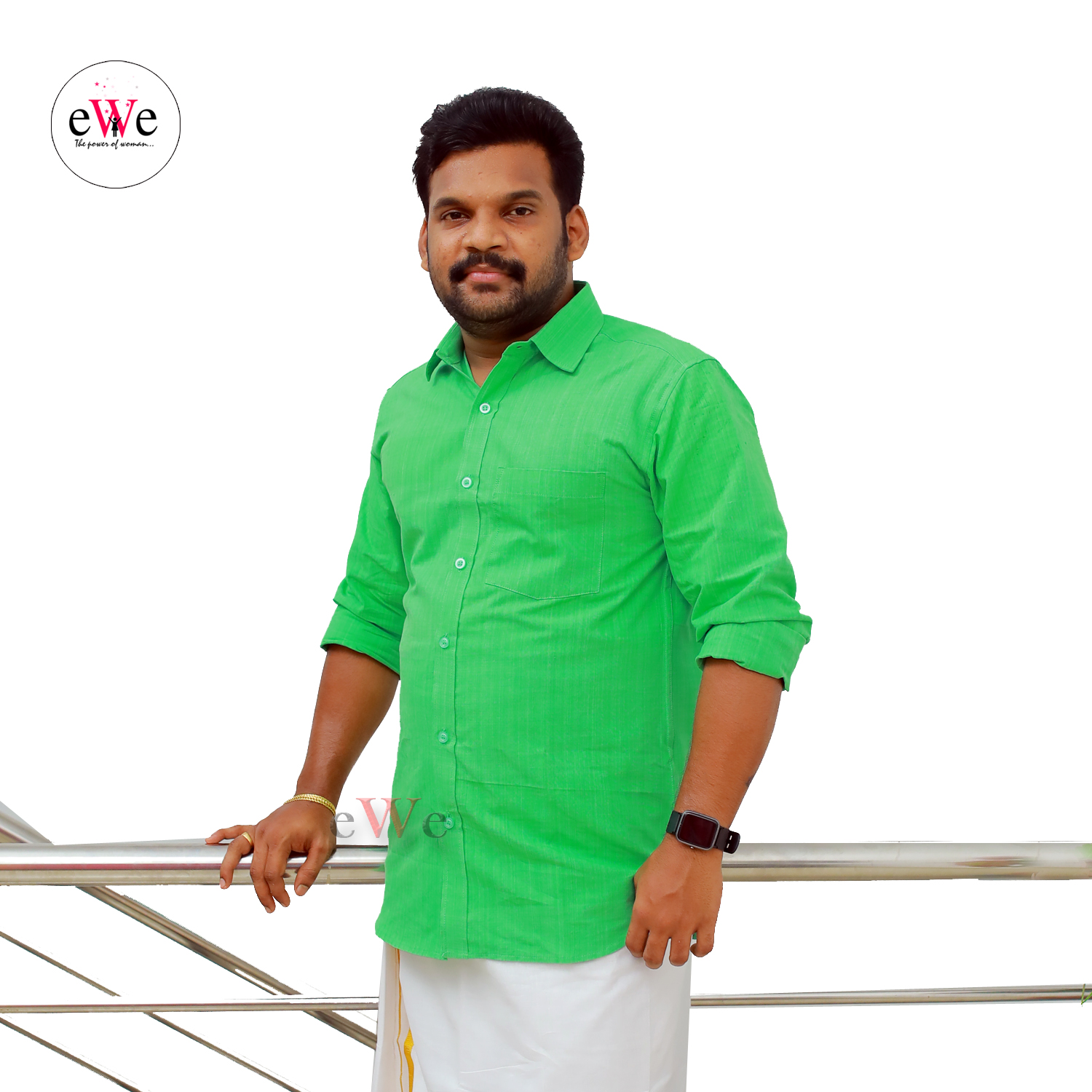 &quot;Pista&quot; Handloom Soft Cotton Men's Shirt