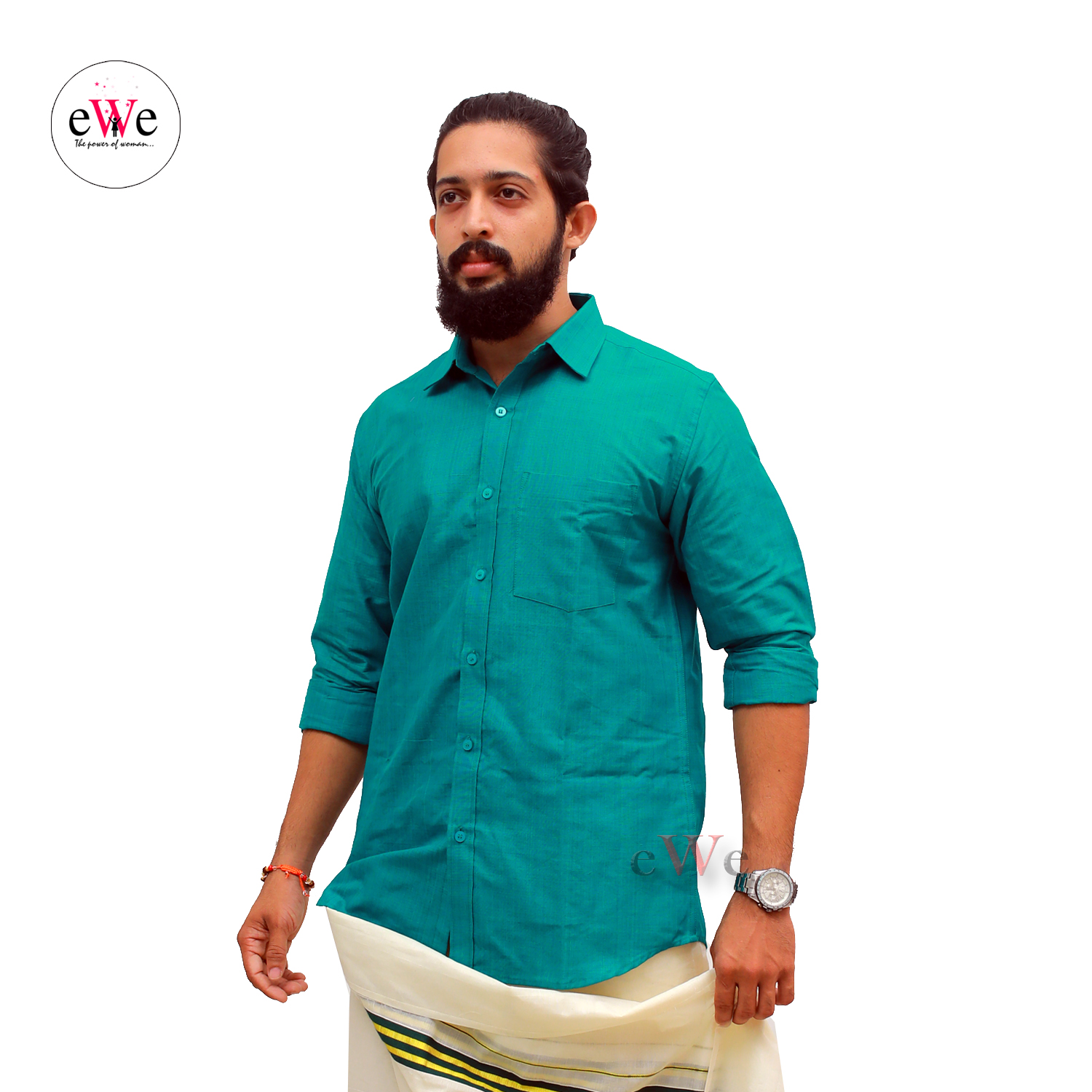 &quot;Peacock&quot; Handloom Soft Cotton Men's Shirt