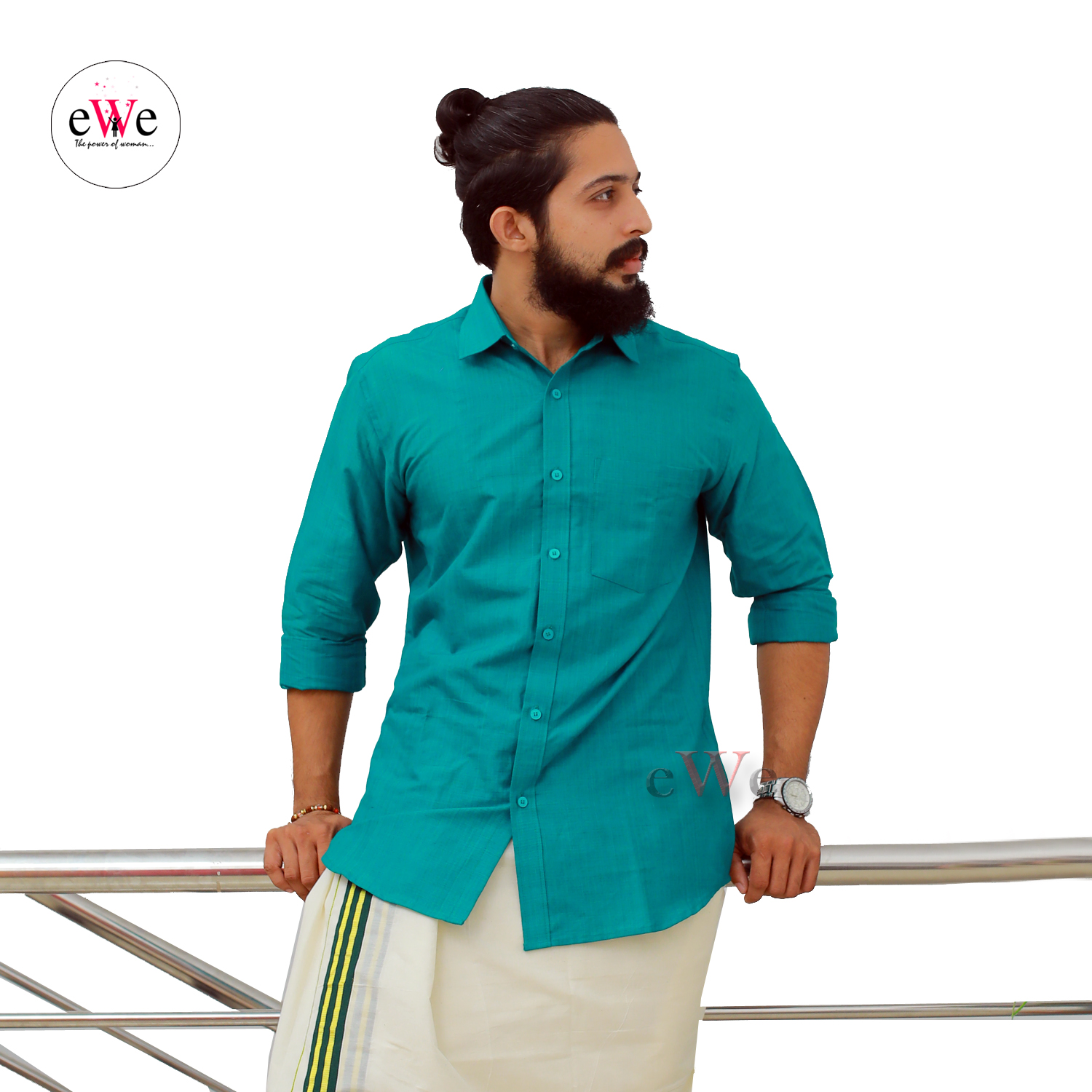 &quot;Peacock&quot; Handloom Soft Cotton Men's Shirt