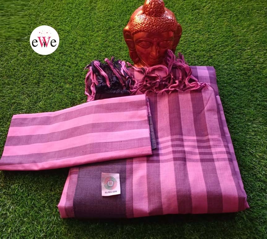 Handloom Saree  (Rose)