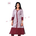 Khadi Designer Kurti (Grape)