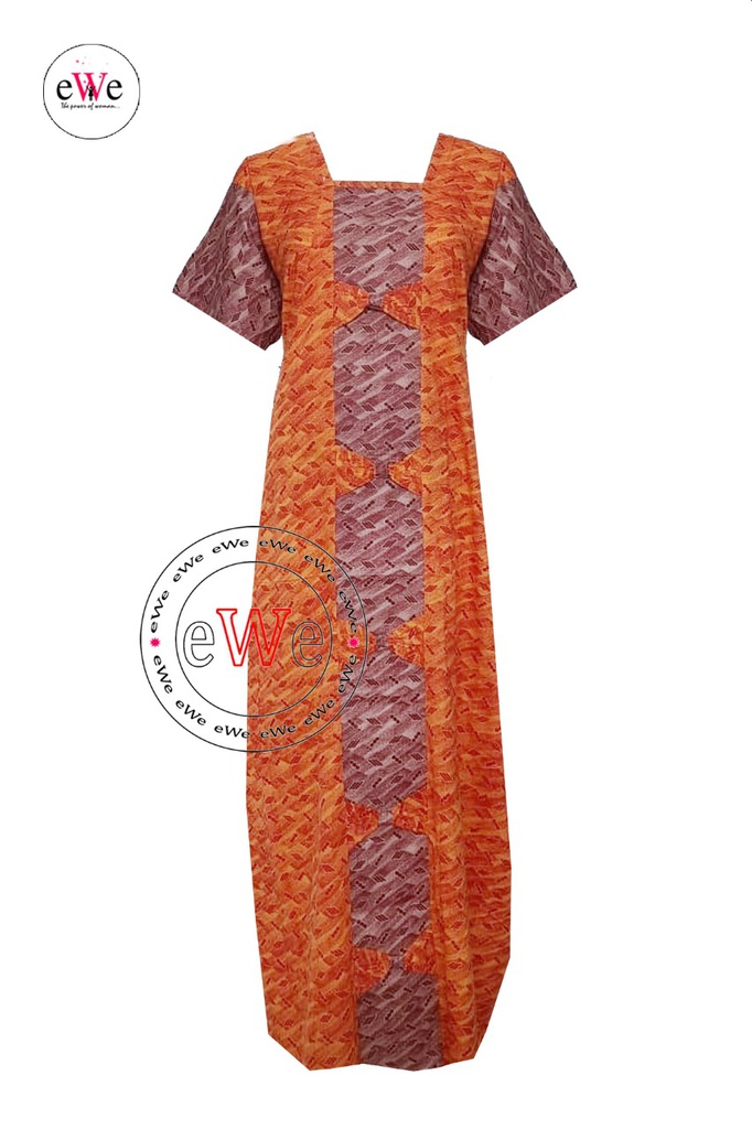 Design Maxi - Orange Body &amp; Brown Flowers (1003)