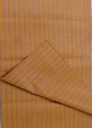 Honey Orange Lead Handspun Handwoven Stripe Khadi Cotton Fabric